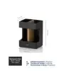Стакан для зубних щіток KELA Cube, чорний, 8.5х6.5х11.5 см (23688)