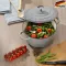 Каструля чавунна з кришкою KELA Calido 21 см 2,5 л (12605) сіра