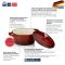 Каструля чавунна з кришкою KELA Calido червона 21 см 2,5 л (11940)