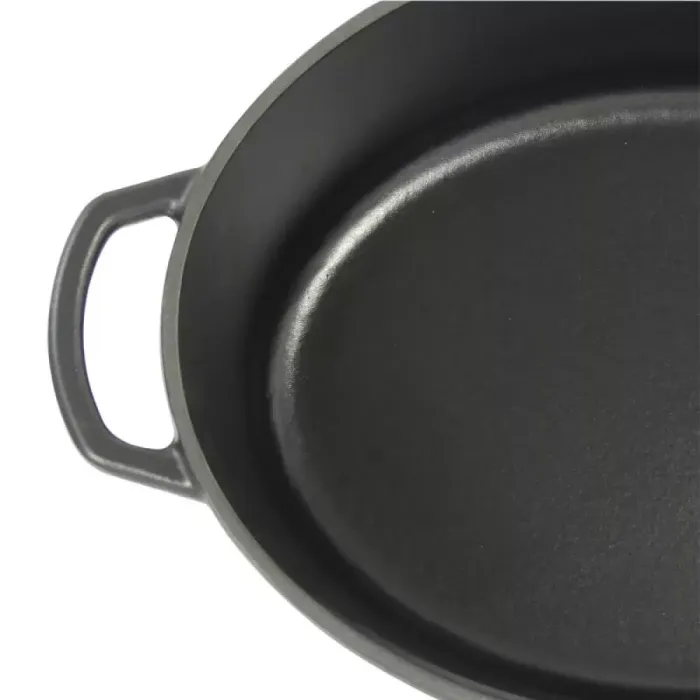 Гусятниця чавунна з кришкою KELA Calido  (12473) 33х26х12 см 6 л чорна